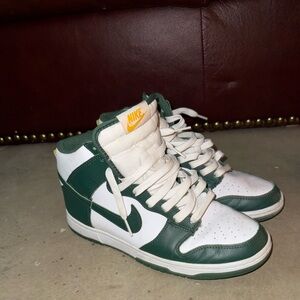 Nike Green and Gray Sneakers